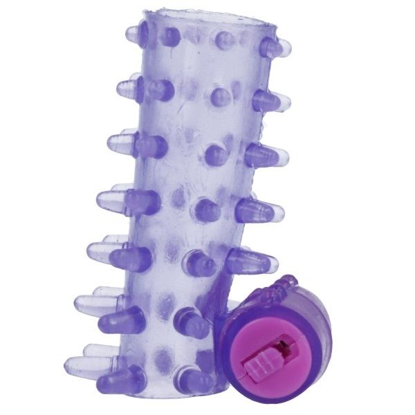 Casual Love-Anello vibrante con polsino Viola-TPR · Anelli & Guaine per pene (imaginea 3)
