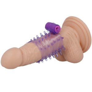 Casual Love-Anello vibrante con polsino Viola-TPR · Anelli & Guaine per pene (imaginea 5)