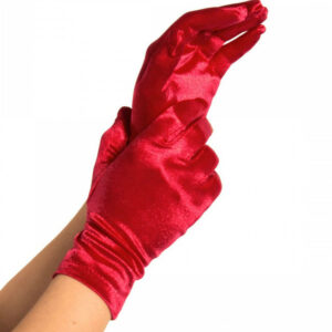 Leg Avenue Accessories-Guanti di raso rossi
