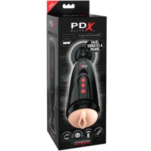 Pdx Elite-Dirty Talk Starter Stroker-10 velocità, Ricaricabile, USB