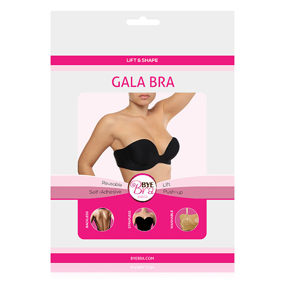 Bye Bra -Bra-Reggiseno Adesivo Gala Coppa D Nero · Lingerie sexy donna (imaginea 2)