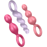 Satisfyer Plugs-Set 3 Plug anale Tricolore-Silicone · Accessori BDSM
