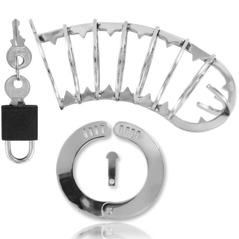 Metal Hard-Gabbietta per il pene con lucchetto di sicurezza da 14 cm 2 Metal Hard-Gabbietta per il pene con lucchetto di sicurezza da 14 cm · Accessori BDSM (imaginea 2)