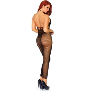 Leg Avenue Dresses-Abito Halter Doppia Rete, Schiena Tagliata · Lingerie sexy donna (imaginea 2)