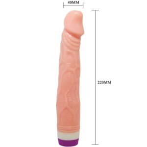 Baile Vibrators-Vibratore Realistico Naturale 22 Cm-PVC, Rotazione · Vibratori (imaginea 3)