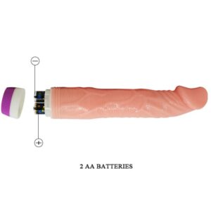 Baile Vibrators-Vibratore Realistico Naturale 22 Cm-PVC, Rotazione · Vibratori (imaginea 5)