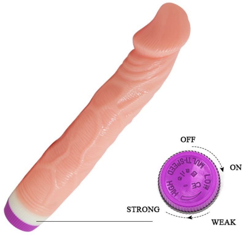 Baile Vibrators-Vibratore Realistico Naturale 22 Cm-PVC, Rotazione · Vibratori (imaginea 6)