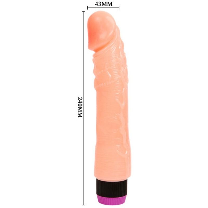 Baile Vibrators-Vibratore Realistico Flessibile Naturale 24 Cm-PVC · Vibratori (imaginea 5)