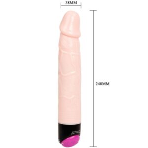 Baile-Vibratore Dildo Colorato con Vibrazione e Rotazione 24 Cm-PVC · Vibratori (imaginea 3)