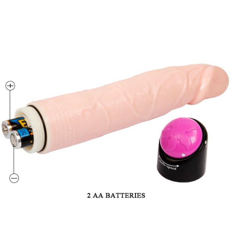 Baile-Vibratore Dildo Colorato con Vibrazione e Rotazione 24 Cm-PVC · Vibratori (imaginea 5)