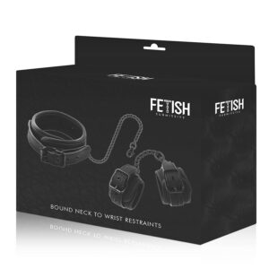 Fetish Submissive Bondage-Collana e manette in pelle vegana · Bondage & Manette (immagine 5)