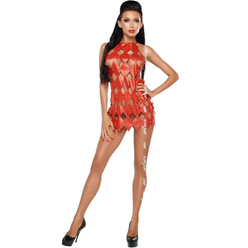 ME-SEDUCE - GWEN VESTIDO ESPALDA DESCUBIERTA ROJO L/XL Me-seduce-Gwen Vestito Indietro Scoperto Rosso · Lingerie sexy donna