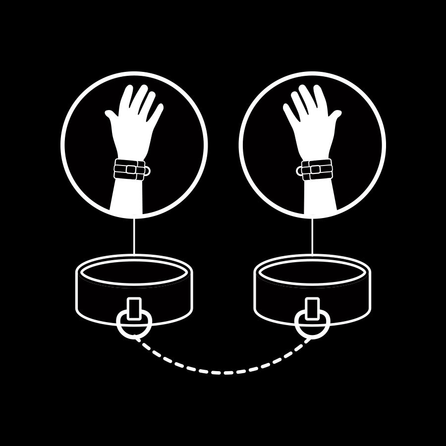 Fetish Submissive Bondage-Manette in Pelle Vegana con Rivestimento · Accessori BDSM (imaginea 5)