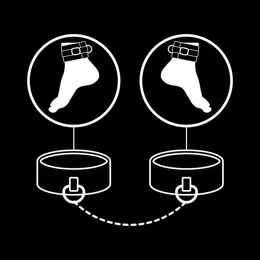 Fetish Submissive Bondage-Manette per caviglie di pelle vegana 2 Fetish Submissive Bondage-Manette per caviglie di pelle vegana · Bondage & Manette (imaginea 2)