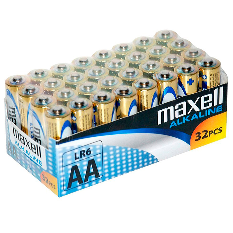 Maxell-Batteria alcalina Aa LR6 Pack*32 Uds · Batterie & Accessori