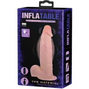 Baile-Dildo gonfiabile realistico vibrante-TPR, telecomando, Ventosa · Giocattoli anali (imaginea 4)