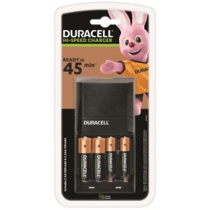 Duracell-Caricabatterie 45min. + 2xAA 1700mAh + 2xAAA 750mAh · Batterie & Accessori