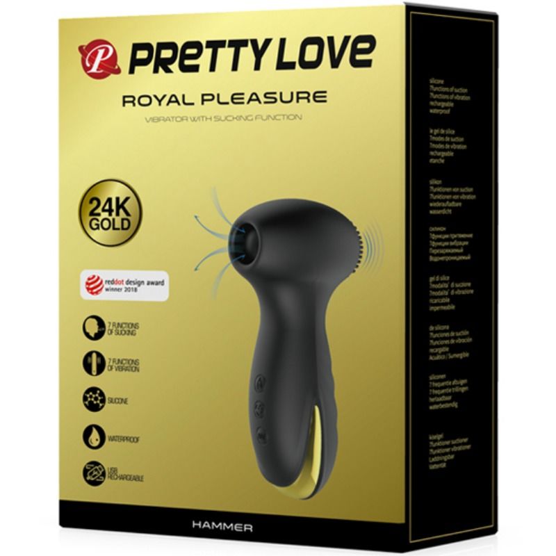 High Tech-Smart Hammer Vibrazioni e Suzione-Silicone, 7 velocità 5 High Tech-Smart Hammer Vibrazioni e Suzione-Silicone, 7 velocità — PRETTY LOVE · Vibratori (imaginea 5)