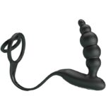 For Him-Anelli Peniani con Vibratore Prostatico-Silicio, 12 velocità — PRETTY LOVE · Accessori BDSM