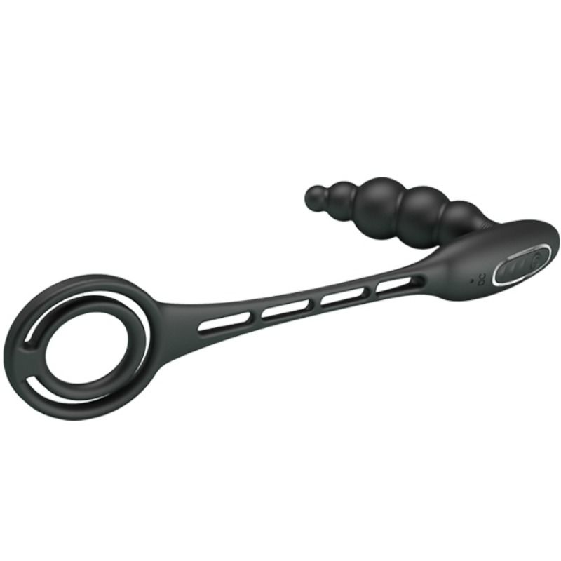 For Him-Anelli Peniani con Vibratore Prostatico-Silicio, 12 velocità 6 For Him-Anelli Peniani con Vibratore Prostatico-Silicio, 12 velocità — PRETTY LOVE · Accessori BDSM (imaginea 6)