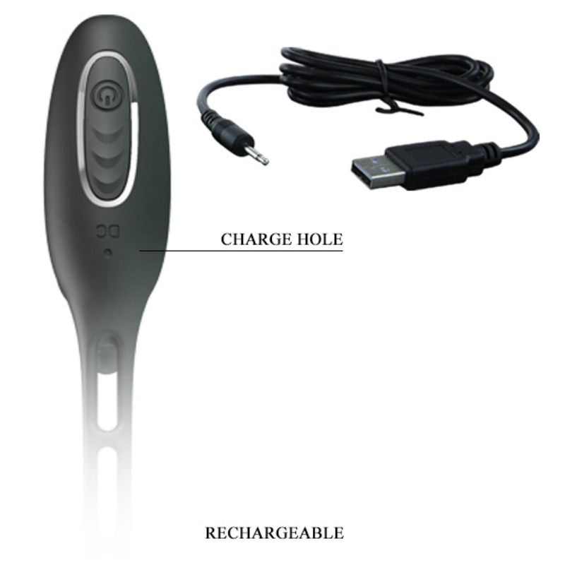 For Him-Anelli Peniani con Vibratore Prostatico-Silicio, 12 velocità 8 For Him-Anelli Peniani con Vibratore Prostatico-Silicio, 12 velocità — PRETTY LOVE · Accessori BDSM (imaginea 8)