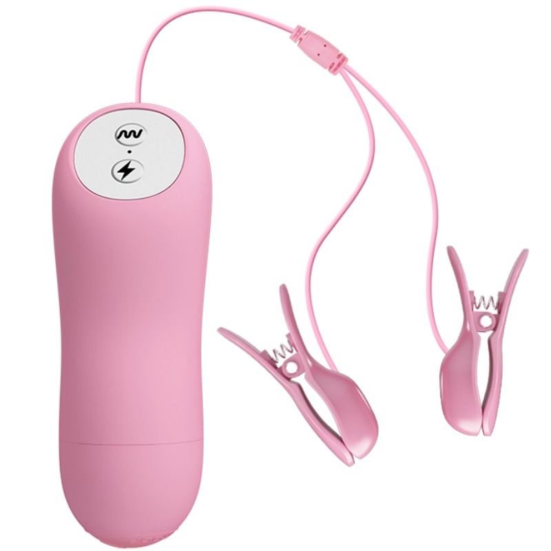 Baile-Romantico Wave Pinze a Vibrazione ed Elettroshock-12 velocità 1 Baile-Romantico Wave Pinze a Vibrazione ed Elettroshock-12 velocità · Accessori BDSM
