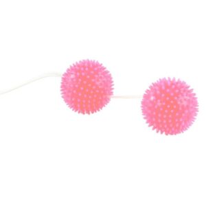 Baile Stimulating-Sfere strutturate Rosa 3.6 Cm per la tonificazione · Giocattoli anali (imaginea 2)