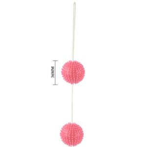 Baile Stimulating-Sfere strutturate Rosa 3.6 Cm per la tonificazione · Giocattoli anali (imaginea 5)