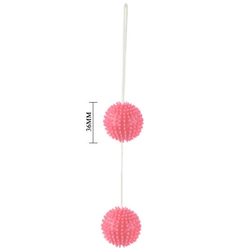 Baile Stimulating-Sfere strutturate Rosa 3.6 Cm per la tonificazione · Giocattoli anali (imaginea 5)