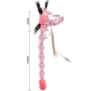 Baile-Strap-On Butterfly con telecomando TPR 7 velocità · Strap-on & Imbracature (imaginea 2)