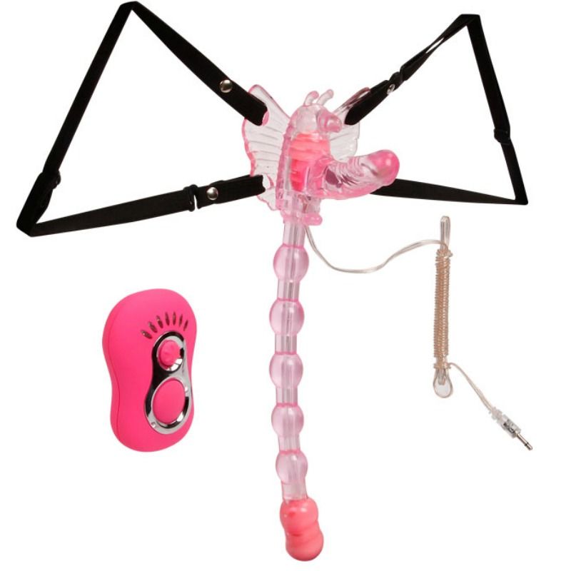 Baile-Strap-On Butterfly con telecomando TPR 7 velocità · Strap-on & Imbracature (imaginea 4)