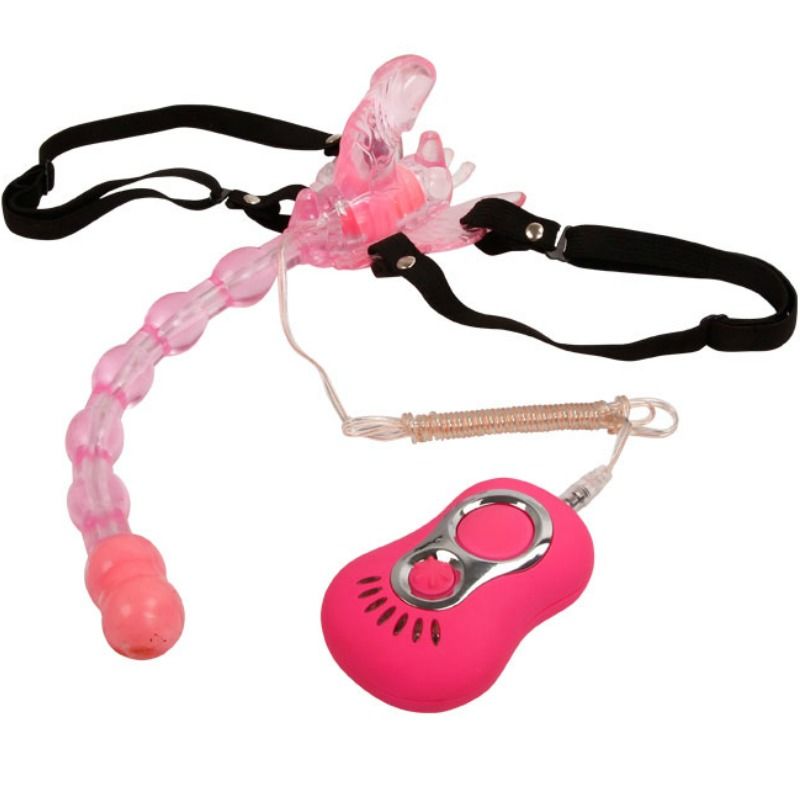 Baile-Strap-On Butterfly con telecomando TPR 7 velocità · Strap-on & Imbracature (imaginea 5)
