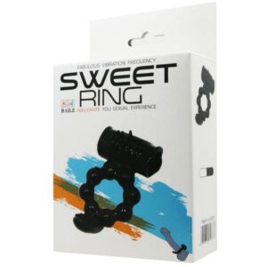 Baile For Him-Sweet Ring con Doppio Stimolatore-Silicone · Anelli & Guaine per pene (immagine 7)