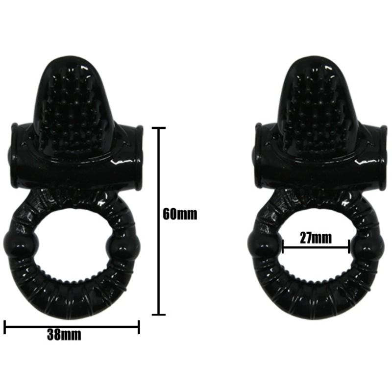 Baile For Him-Anello vibrante Sweet Ring con coniglio strutturato in silicone 2 Baile For Him-Anello vibrante Sweet Ring con coniglio strutturato in silicone · Anelli & Guaine per pene (imaginea 2)
