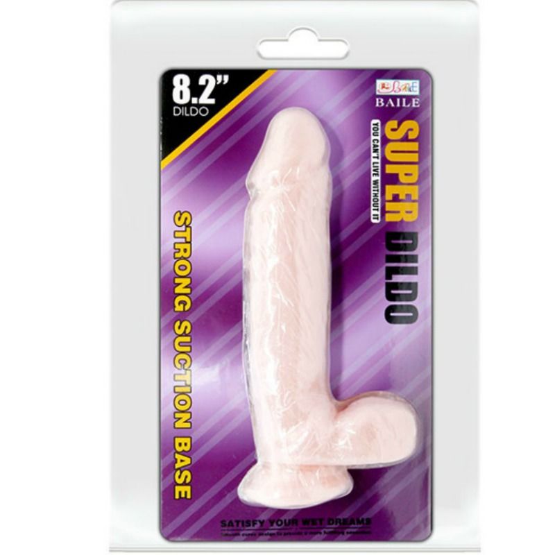 Baile Dildos-Dildo Super Realist Natural 21.5 Cm-TPR, Ventosa · Dildo & Stimolatori (imaginea 5)