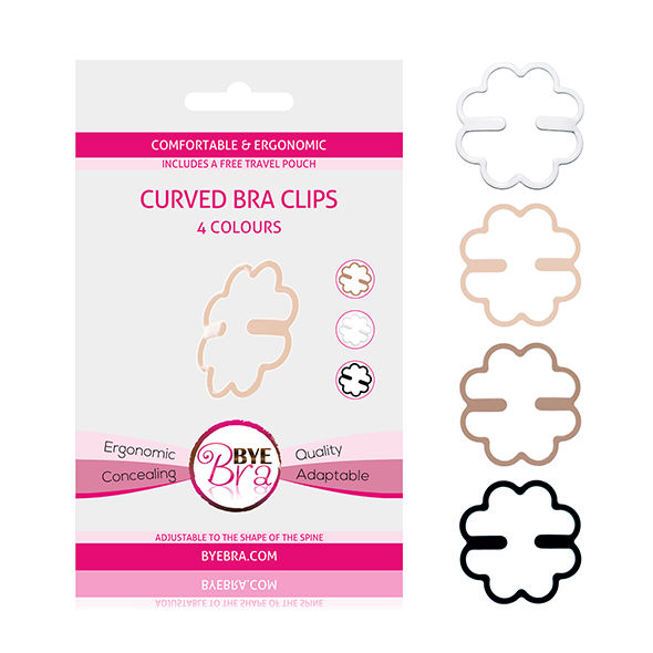 Bye Bra -Accessori-Clip per Reggiseno, Set 4 Pezzi · Lingerie sexy donna
