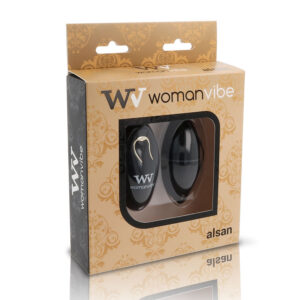 Womanvibe-Alsan Uovo Vibratore con Telecomando, Silicone Nero-12 · Vibratori (immagine 3)