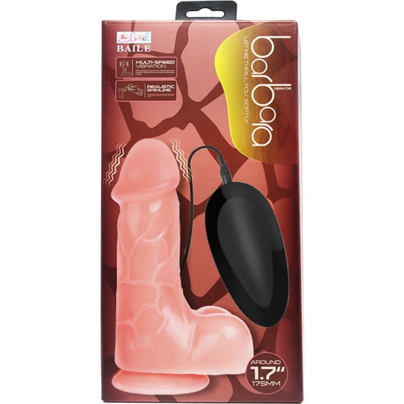 Baile-Vibratore realistico Barbara con telecomando e Ventosa · Vibratori (immagine 3)