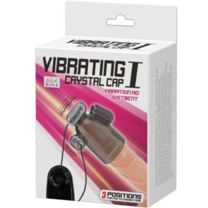 Baile For Him-Guaina Vibrante Crystal Cap I-TPR · Anelli & Guaine per pene (imaginea 3)