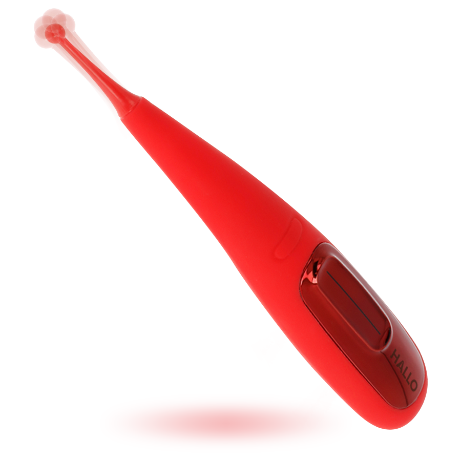 Hallo-Focus Vibrator Red-Silicone, 10 velocità, Ricaricabile, USB 1 Hallo-Focus Vibrator Red-Silicone, 10 velocità, Ricaricabile, USB · Vibratori