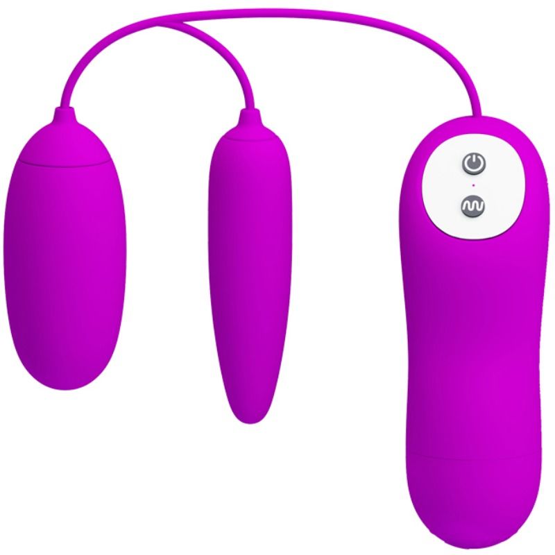 Fun Toys-Irma Uovo Vibratore Doppio Vibrante-Silicone, 12 velocità 1 Fun Toys-Irma Uovo Vibratore Doppio Vibrante-Silicone, 12 velocità — PRETTY LOVE · Giocattoli anali