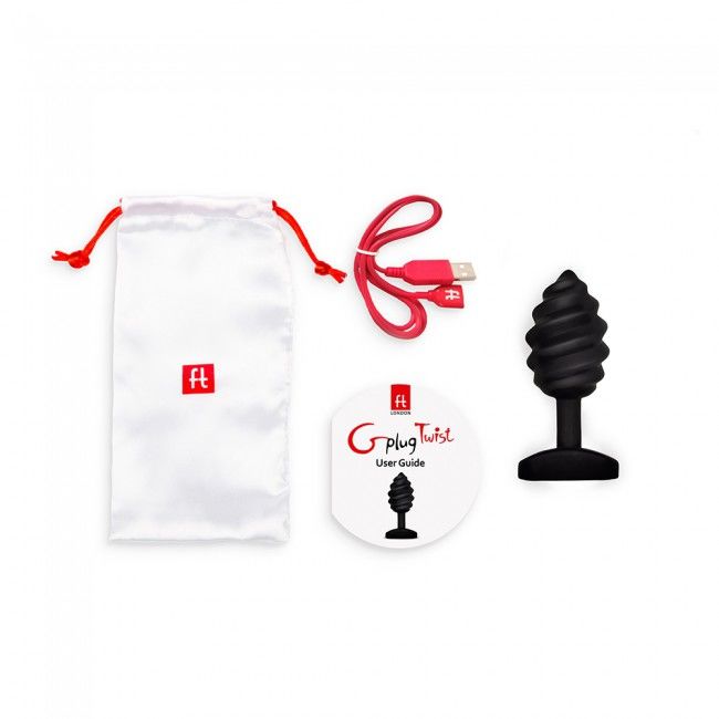 G-vibe-Gplug Twist con vibrazione Nero-Silicone, impermeabile · Accessori BDSM (immagine 2)