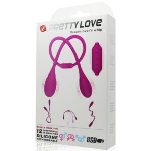 Fun Toys-Unisex Stimolatore Dream Lovers Whip 2-Silicone, 12 velocità — PRETTY LOVE · Vibratori (imaginea 2)