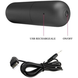 Fun Toys-Strap-on con Bullet Vibrator Carter-Silicone, 12 velocità — PRETTY LOVE · Vibratori (imaginea 2)