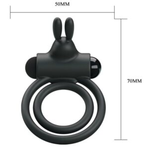For Him-Osmond Anello Doppio Vibratore Silicone-Waterproof — PRETTY LOVE · Anelli & Guaine per pene (imaginea 5)