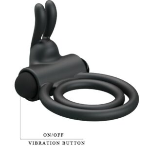 For Him-Osmond Anello Doppio Vibratore Silicone-Waterproof — PRETTY LOVE · Anelli & Guaine per pene (imaginea 8)