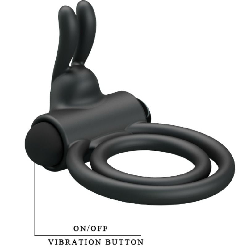 For Him-Osmond Anello Doppio Vibratore Silicone-Waterproof — PRETTY LOVE · Anelli & Guaine per pene (imaginea 8)