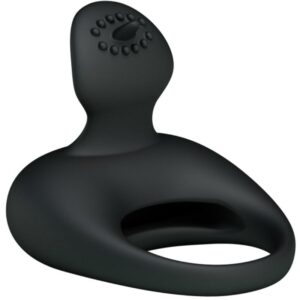 For Him-Anello vibrante con lingua-silicone, silenzioso — PRETTY LOVE · Anelli & Guaine per pene (imaginea 5)