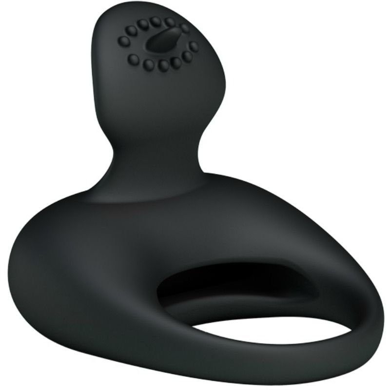 For Him-Anello vibrante con lingua-silicone, silenzioso — PRETTY LOVE · Anelli & Guaine per pene (imaginea 5)
