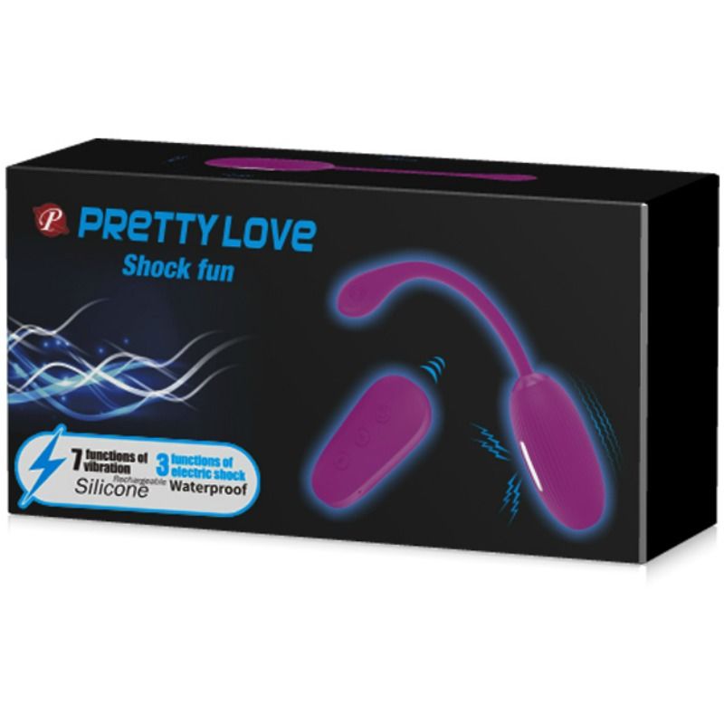 Remote Control-Shock Fun Uovo Vibrante con Elettroshock-Silicone, 7 3 Remote Control-Shock Fun Uovo Vibrante con Elettroshock-Silicone, 7 — PRETTY LOVE · Accessori BDSM (imaginea 3)